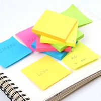 Bloc de notas adhesivas de colores al por mayor, pegatinas de papel para papelería, bloc de notas, cuadernos, pegatinas para mensajes de oficina y escuela