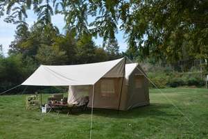 Carpa inflable con bomba de mano, impermeable y a prueba de viento, con toldo para 4 estaciones, fácil de colocar para 5-6 personas - Product Image 4