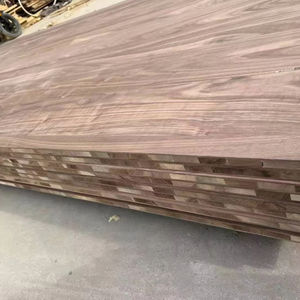 Plaque de bois <span class=keywords><strong>massif</strong></span> en placage de bois naturel de 1220x2440 mm, 18 mm, <span class=keywords><strong>chêne</strong></span> rouge, noyer noir - Product Image 1