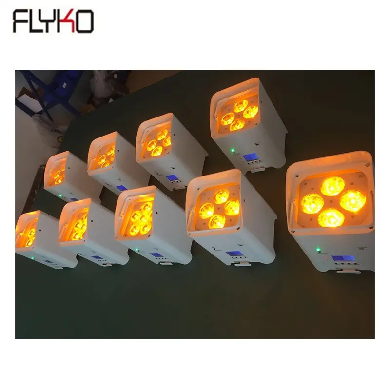 Pin mệnh ánh sáng cho DJ gian hàng sân khấu bao gồm Trung Quốc nhà sản xuất 6 in1 sân khấu Led 4x18 Wát 50 Par LED COB 150 RGB DMX RGB 6 trong 1 5000