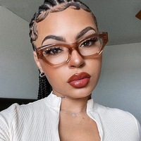Lunettes noires en acétate pour femmes 2026, montures œil-de-chat transparentes, lunettes de vue tendance de haute qualité, lunettes optiques pour ordinateur