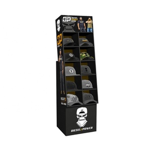 ขาตั้งโชว์หมวกกระดาษแข็งพิมพ์โลโก้ตามสั่ง สำหรับหมวกและถุงมือ  ขาตั้งโชว์ถุงมือกระดาษลูกฟูก  ชุดขาตั้งกระดาษแข็ง - Product Image 4