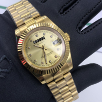 Montre de luxe pour homme de haute qualité, style business, mouvement mécanique automatique, acier inoxydable