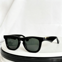 Nouvelles lunettes de soleil carrées rétro à monture intégrale, verres transparents dégradés, unisexes, haut de gamme, pour la conduite, protection UV400