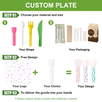 Lot de Couverts Jetables en Papier Kraft Mini (Couteau, Cuillère, Fourchette) pour Restaurant, Plats à Emporter, Fêtes, Anniversaires et Gâteaux