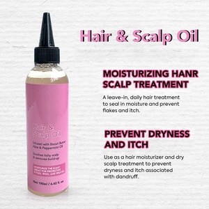 Cura del cuoio capelluto massaggiatore antiforfora per cuoio capelluto olio per capelli etichetta per bottiglia di olio per capelli stampata personalizzata olio per capelli biologico - Product Image 6