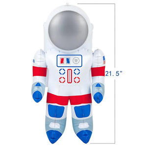 Juguete Inflable Educativo de Astronauta de PVC Blanco con Característica Impermeable para Fiestas de Cumpleaños y Decoración de Habitaciones Infantiles - Product Image 4