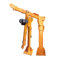 Grue électrique montée sur véhicule 12V 24V 220V 1 tonne, palan à flèche compact pour fourgons, camions, usage domestique, personnalisable