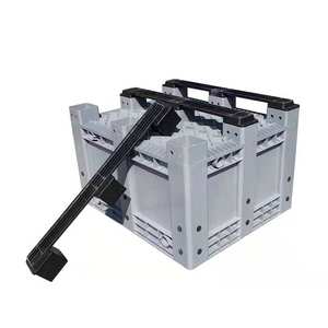 HDPE כבד החובה גדול גודל מוצק בתפזורת stackable פלסטיק מזרן תיבת עם מפעל מחיר למכירה - Product Image 3