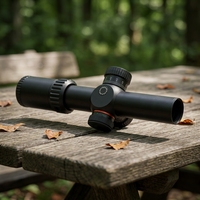 Lingkup optik 1.2-6x24IR merah pencahayaan hijau SFP Scope jarak jauh 30mm tabung utama