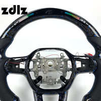 Volant personnalisé en fibre de carbone forgée bleue avec écran LED pour Honda Civic 11ème génération 2021 2022 2023 2024
