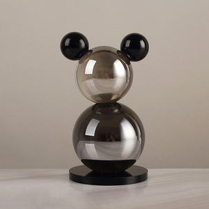 Crystal Ball Art <b>Ornament</b> Sphere Transparent Cartoon Print Home Decoration Collectible Decor - Product Image 1
