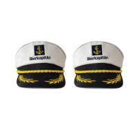 Cappello da Yacht di alta qualità per adulti bianco con il logo del ricamo anteriore e il cappello di buona vendita a tesa curva
