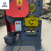 Grande machine hydraulique multifonctionnelle manuelle combinée CNC pour découpe, poinçonnage et cisaillement de tôles d'acier et de profilés en angle
