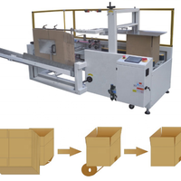 Machine d'emballage monobloc monobloc pour boîte ouverte et ruban adhésif pour le fond du carton