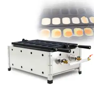 Gaz boulangerie équipement oeuf gâteau machine coréen oeuf gaufrier tarte commerciale gaufrier