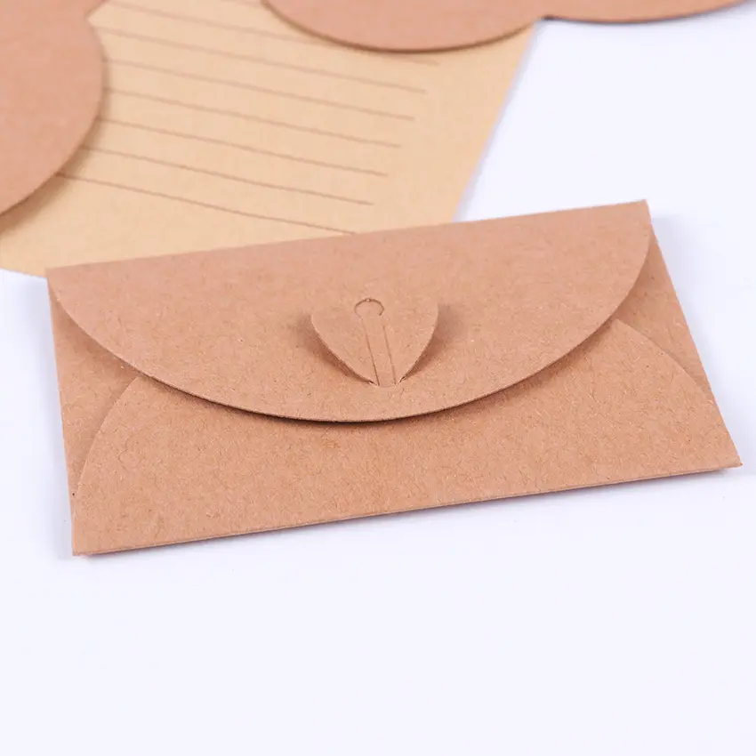 Envelopes para decoração de cartão, envelopes criativos, amor, presente, artesanato, clássico, estilo marrom