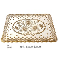 2023 nouvelle conception 30*46 cm napperon indien Philippines, tapis de plaque de Table