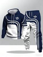 Ensemble 2 pièces de survêtement homme 2025, style Harajuku, design artistique créatif, impression 3D, luxe léger, coupe moderne ajustée