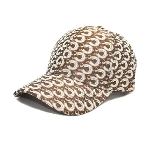 女性のファッション昇華オールオーバープリント野球帽ハワイアン調節可能なスナップバックお父さん帽子