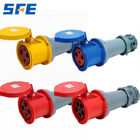 Connecteur d'alimentation industriel étanche SFE IEC60309 IP44 IP67 monophasé triphasé 220-380V 240-415V 3 4 5 pôles