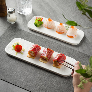 Piatto Quadrato in Ceramica Bianca Opaca per Bistecche, <span class=keywords><strong>Piatti</strong></span> Freddi, Insalate, Pasta, Torte, Dessert, Vassoio <span class=keywords><strong>di</strong></span> <span class=keywords><strong>Servizio</strong></span> per Buffet - Product Image 5