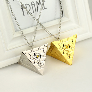 Collar Metálico Dorado de 3cm con el Símbolo Pazuru del Millennium Puzzle para los Fans del Juego YuGi-Oh, Ideal para Cosplay - Product Image 1