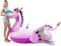 Flotteur de plage amusant, grand flotteur gonflable de piscine de Dragon géant, jouets de fête de natation, île de piscine