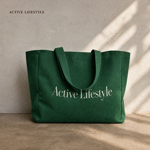 Sac fourre-tout en toile robuste imprimé, sac de courses réutilisable en coton avec poche avant pour femmes, pour les courses, la plage, les voyages, le marché - Product Image 5