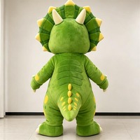 Costume de mascotte de dinosaure Triceratops mignon de dessin animé pour les fêtes d'enfants et les événements promotionnels scolaires