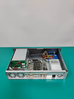 Chassis Server Industri 2U Rakmount Kedalaman Pendek 19-Inci Hot Swap Mini-ITX Paduan Aluminium dengan Kipas