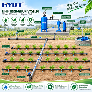 Système d'irrigation automatique par goutte-à-goutte 1ha 2ha 3ha 5ha 10ha, conception <span class=keywords><strong>de</strong></span> systèmes d'irrigation par tuyau/bande/ligne, kit d'irrigation goutte-à-goutte - Product Image 1