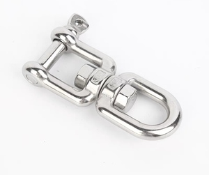 <span class=keywords><strong>Anneau</strong></span> pivotant en acier inoxydable Crochet à œil pivotant à double extrémité pour l'<span class=keywords><strong>amarrage</strong></span> marin Connecteur <span class=keywords><strong>d</strong></span>'<span class=keywords><strong>anneau</strong></span> de manille pivotant en métal à mâchoire - Product Image 4