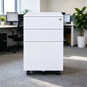Gabinetes Móviles Metálicos Modernos Personalizables con Apertura Lateral, 3 Cajones, Cerradura con Llave, para Uso en Hoteles y Familias, Muebles Comerciales Duraderos - Product Image 4