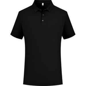 Polo pour homme en nylon popeline, vêtement de travail d'été, antibactérien, coupe ajustée, gris, vert mousse, bleu montagne, noir, blanc, bleuâtre - Product Image 4