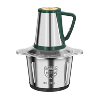 Vente chaude 2L 3L Petit Hachoir À Viande Meilleure Machine Hachoir À Viande En Acier Inoxydable Électrique Hachoirs À Viande Trancheuses pour Cuisine