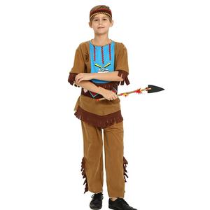 Disfraz de Halloween para Adultos y Niños, <span class=keywords><strong>Disfraces</strong></span> de Salvaje, Leopardo, Flintstone, Cazador Tribal Africano, Indio, <span class=keywords><strong>Disfraces</strong></span> de Carnaval de Halloween - Product Image 3