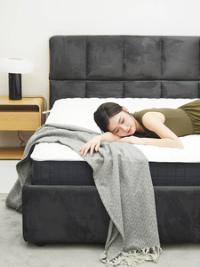 MYUZ Matelas rétro en tissu velours côtelé, éponge pure écologique, compressé sous vide, tailles King/Queen, adapté à l'expédition - Product Image 6