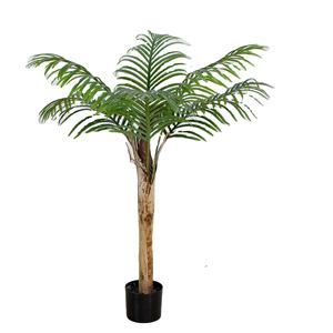 Wangzu Bonsaï artificiel <span class=keywords><strong>Phoenix</strong></span> Loureirii à tronc robuste en PVC, aspect peau de bananier naturelle, plante verte pour intérieur et extérieur, pour aménagement paysager - Product Image 1