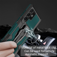 Armure Ceinture Clip Stand Case pour Samsung Galaxy S25 S24 S23 S22 S21 S20 Ultra S25 + Plus S23 S21 S20 FE Housse De Protection Antichoc