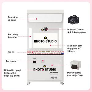 JLJ قابل للتخصيص متعدد اللغات مرشح/إطار صورة كاميرا Arcade مرآة مع آلة سيلفي فلاش - Product Image 3