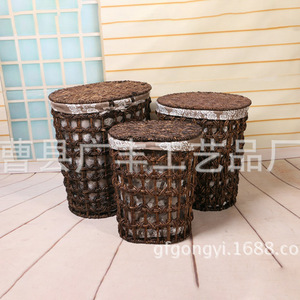 Wicker <b>Laundry</b> Baskets Round Clothing Organizer For <b>Laundry</b> Room <b>Standing</b> Type GF 12 Cao County Shandong - Product Image 1