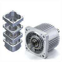 Boîtier de moteur en alliage d'aluminium usiné CNC de haute précision sur mesure avec usinage par électroérosion à fil et brochage, boîtier EV durable, pièces automobiles