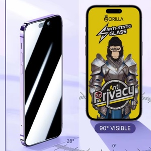 Protector de pantalla ESD Antiestático de vidrio templado gorila de privacidad para Samsung S25 Ultra <span class=keywords><strong>iPhone</strong></span> 16 Pro Max 15 <span class=keywords><strong>12</strong></span> 13 <span class=keywords><strong>mini</strong></span> - Product Image 5