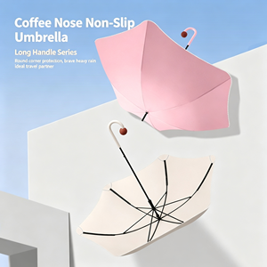 Nuevo Paraguas con Diseño de Nariz, Minimalista, de Color Sólido, con Eje Largo y Aspecto Elegante, Estilo Artístico y Fresco, Ideal para Regalo - Product Image 2