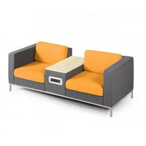 Set Sofa Kulit Furnitur Kantor Publik Terlaris