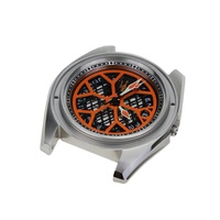 Nouvel Arrivage SKX007 Bague de Chapitre Noire Huilée en Acier Inoxydable avec et sans Index Pièces de Montre