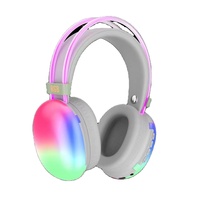 Vente chaude PG580 Casque de jeu sans fil avec éclairage LED RVB Casques de jeu stéréo BT5.3 de haute qualité avec micro