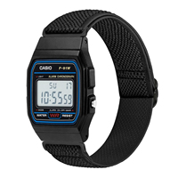 Bracelet de montre 18 mm pour Casio F-84/F-91W/F-94/F-105/A158/A168/F-105/F-108/AE-1300/AE-1200/AE-1000/W-217H/W-218H/SGW-300H/W-800H
