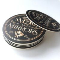 Sous-verres en papier absorbant jetables sur mesure Sous-verres de bar à café et à bière bon marché avec logo